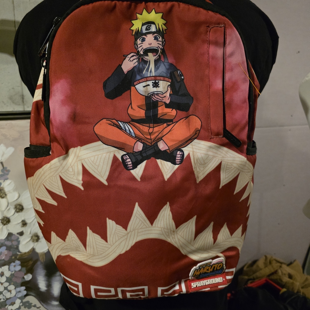 Sprayground Naruto Backpack - Red and Black